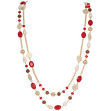 Bocar Long Necklaces for Women Trendy, Boho Layered Crystal Beaded Collar Necklaces for Women, Fashion Statement Necklaces Jewelry