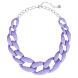 BOCAR Statement Chunky Acrylic Chain Link Choker Necklace Fashion Women Collar Necklaces Acrylic Resin Chain Necklace(N0097)