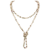 Bocar Fashion Beads Rope Knot Long Beaded Necklace Versatile 60" Strand Costume Jewelry for Women 1030
