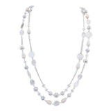 Bocar Long Necklaces for Women Trendy, Boho Layered Crystal Beaded Collar Necklaces for Women, Fashion Statement Necklaces Jewelry
