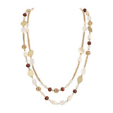 Bocar Long Necklaces for Women Trendy, Boho Layered Crystal Beaded Collar Necklaces for Women, Fashion Statement Necklaces Jewelry