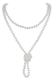 Bocar Fashion Beads Rope Knot Long Beaded Necklace Versatile 60" Strand Costume Jewelry for Women 1030