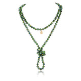Bocar Fashion Beads Rope Knot Long Beaded Necklace Versatile 60" Strand Costume Jewelry for Women 1030