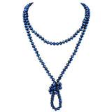 Bocar Fashion Beads Rope Knot Long Beaded Necklace Versatile 60" Strand Costume Jewelry for Women 1030
