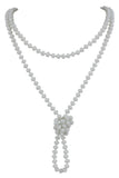 Bocar Fashion Beads Rope Knot Long Beaded Necklace Versatile 60" Strand Costume Jewelry for Women 1030
