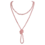 Bocar Fashion Beads Rope Knot Long Beaded Necklace Versatile 60" Strand Costume Jewelry for Women 1030