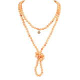 Bocar Fashion Beads Rope Knot Long Beaded Necklace Versatile 60" Strand Costume Jewelry for Women 1030