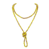 Bocar Fashion Beads Rope Knot Long Beaded Necklace Versatile 60" Strand Costume Jewelry for Women 1030