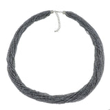 BOCAR Long Multiple Row Handmade Beaded Statement 33" Necklace for Women