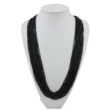 BOCAR Long Multiple Row Handmade Beaded Statement 33" Necklace for Women