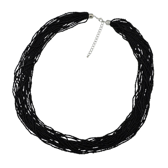BOCAR Long Multiple Row Handmade Beaded Statement 33