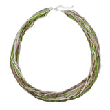 BOCAR Long Multiple Row Handmade Beaded Statement 33" Necklace for Women